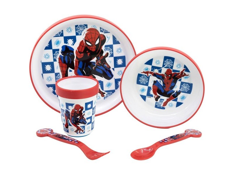 Комплект Детски Пособия Spider-Man CZ11308 Пластмаса (5 Части)