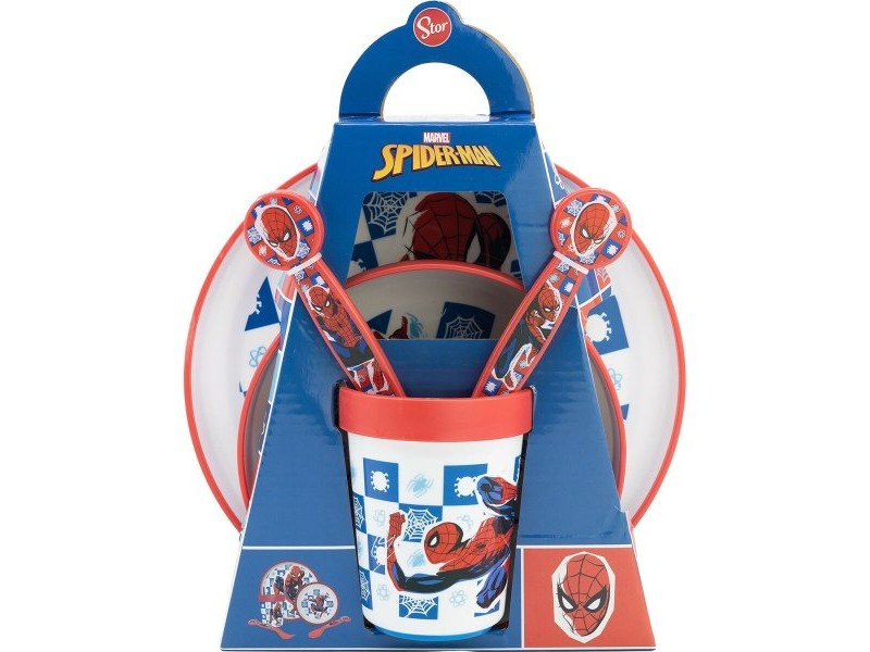 Комплект Детски Пособия Spider-Man CZ11308 Пластмаса (5 Части)