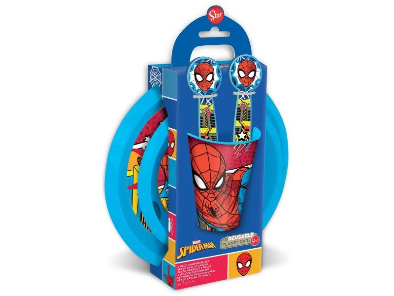 Комплект Детски Пособия Spider-Man CZ11313 Пластмаса (5 Части)