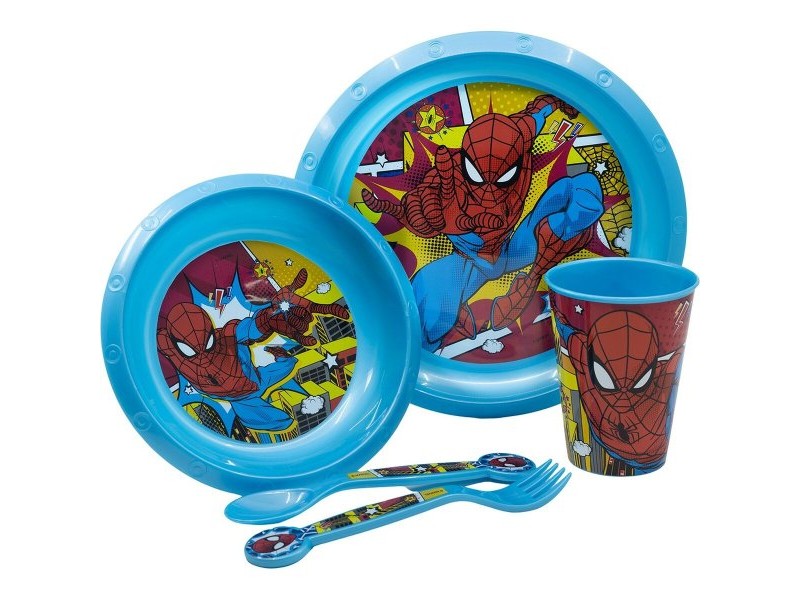 Комплект Детски Пособия Spider-Man CZ11313 Пластмаса (5 Части)
