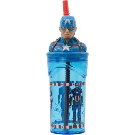 Чаша със Сламка Capitán América CZ11331 3D