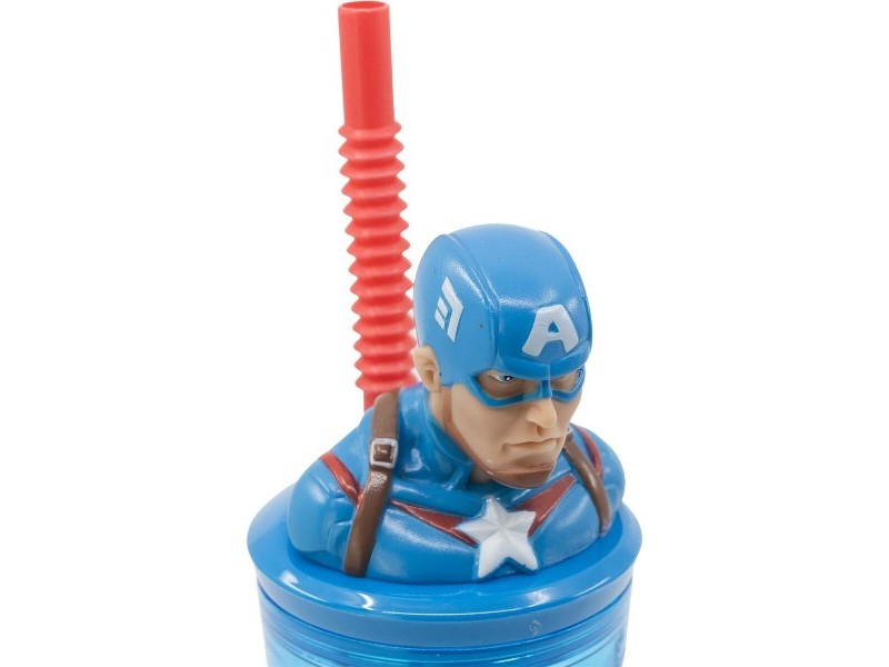 Чаша със Сламка Capitán América CZ11331 3D