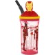 Чаша със Сламка The Avengers Iron Man Червен 3D