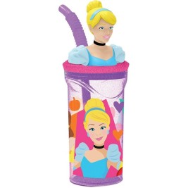 Чаша със Сламка Disney Princess CZ11334 3D Розов