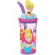 Чаша със Сламка Disney Princess CZ11334 3D Розов