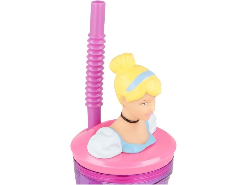 Чаша със Сламка Disney Princess CZ11334 3D Розов