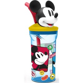 Чаша със Сламка Mickey Mouse CZ11336 3D Син