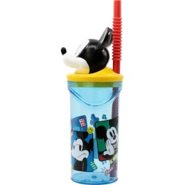 Чаша със Сламка Mickey Mouse CZ11336 3D Син