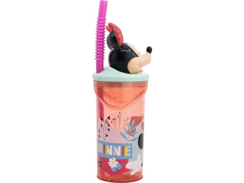 Чаша със Сламка Minnie Mouse CZ11337 3D Розов