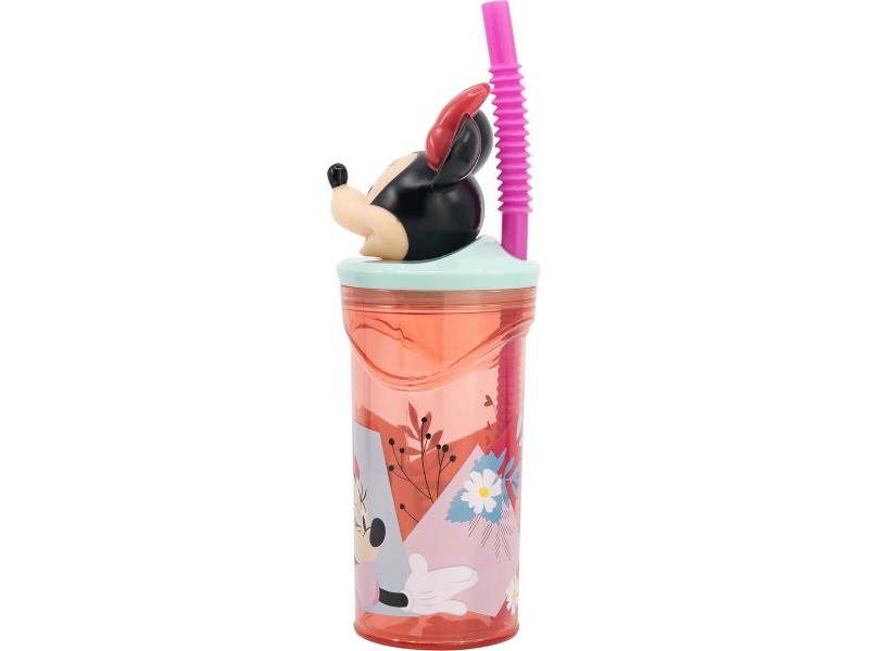 Чаша със Сламка Minnie Mouse CZ11337 3D Розов