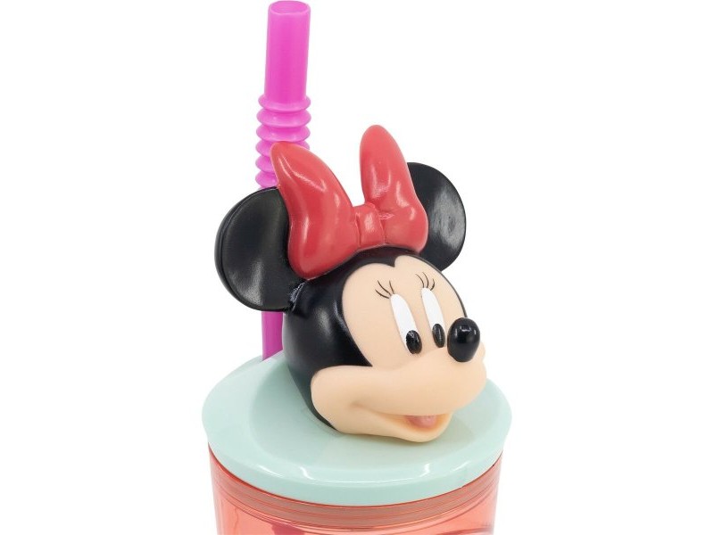 Чаша със Сламка Minnie Mouse CZ11337 3D Розов