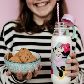 Бутилка за вода Minnie Mouse CZ11359 460 ml Розов Силикон