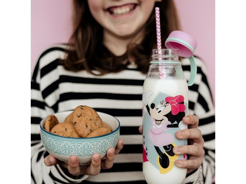 Бутилка за вода Minnie Mouse CZ11359 460 ml Розов Силикон