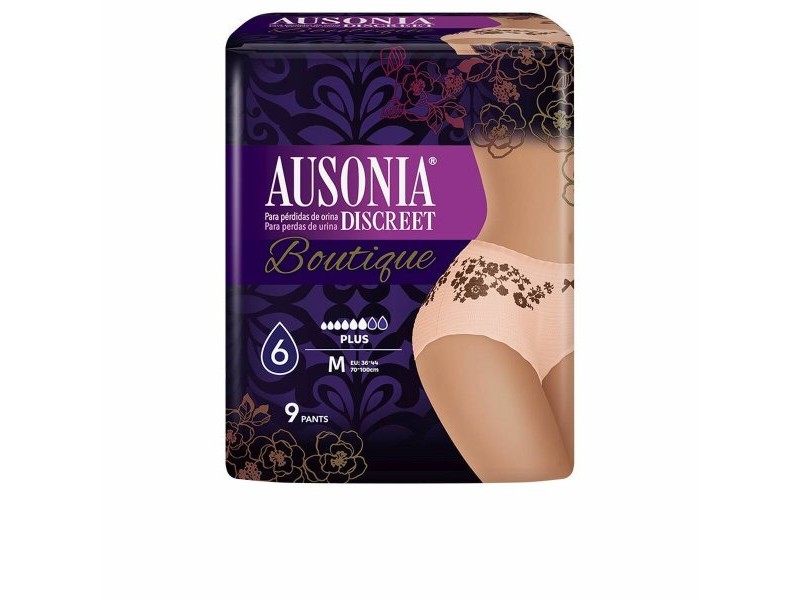 Превръзки за Инконтиненция Ausonia Discreet Boutique M (9 uds)