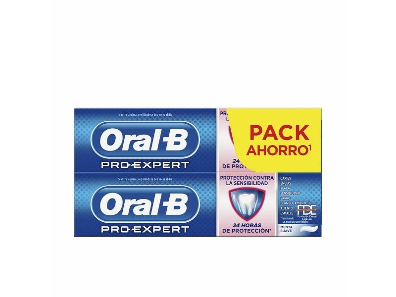 Избелваща Паста за Чувствителни Зъби Oral-B Expert Blanqueante Dentifrico Lote 75 ml (2 x 75 ml)