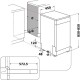 Съдомиялна Whirlpool Corporation WSFO3023PFX Стомана 45 cm Съдомиялна Whirlpool Corporation WSFO3023PFX Стомана 45 cm