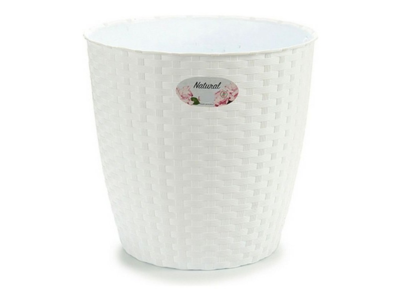 Саксия Stefanplast 73480 Бял Пластмаса 29 x 26,5 x 29 cm 29 x 27 x 29 cm