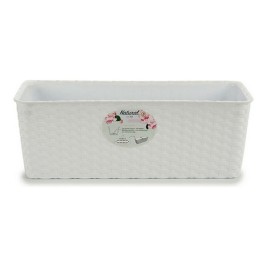 Саксия Stefanplast 73700 Бял Пластмаса 15,5 x 13,5 x 39 cm 39 x 13,5 x 15 cm