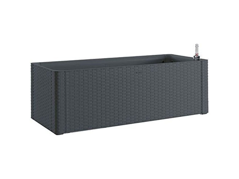 Самополиваща Сеялка Stefanplast Natural Delux Квадратен Антрацит 100 x 43 x 33 cm