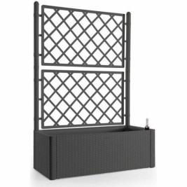 Самополиваща Сеялка Stefanplast Natural Deluxe Квадратен Антрацит 100 x 43 x 142 cm
