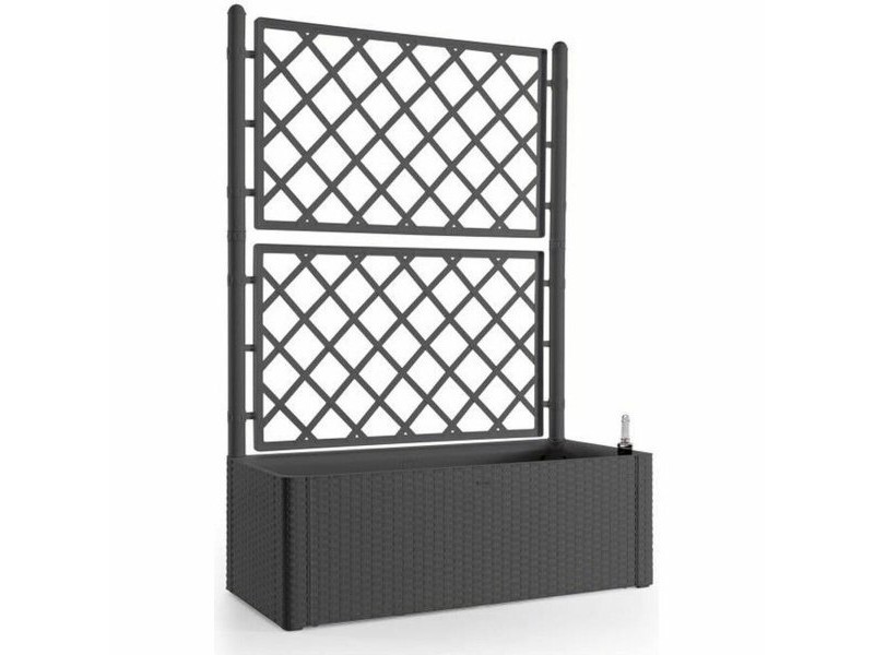 Самополиваща Сеялка Stefanplast Natural Deluxe Квадратен Антрацит 100 x 43 x 142 cm