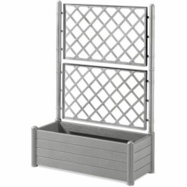 Саксия Stefanplast Italia Сив Пластмаса Квадратен 100 x 43 x 142 cm