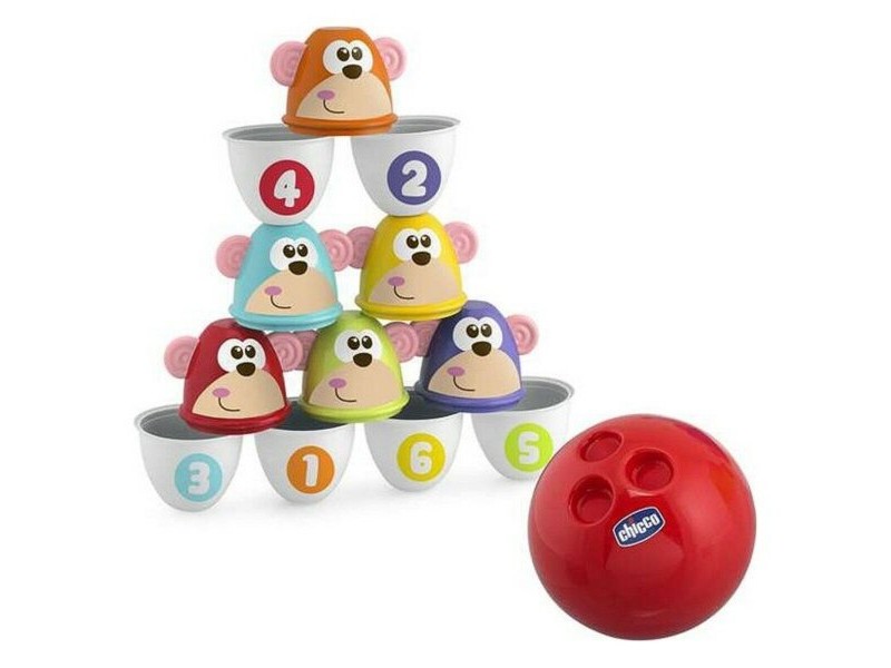 Игра с Кегли Monkey Strike Chicco (7 pcs)