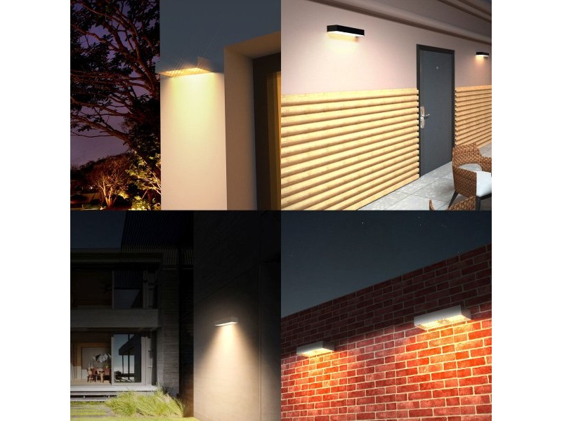 Аплик за стена Velamp TEGEL Черен Поликарбонат 6 W 800 lm (4000 K)