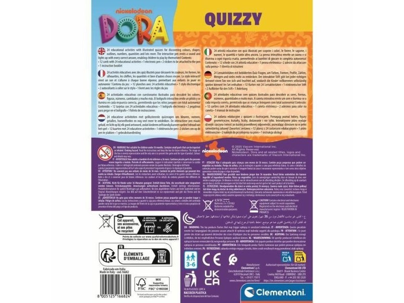 Образователна Игра Clementoni Dora Quizzy