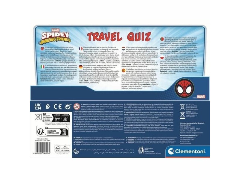 Образователна Игра Clementoni Spidey Amazing Friends Travel Quiz