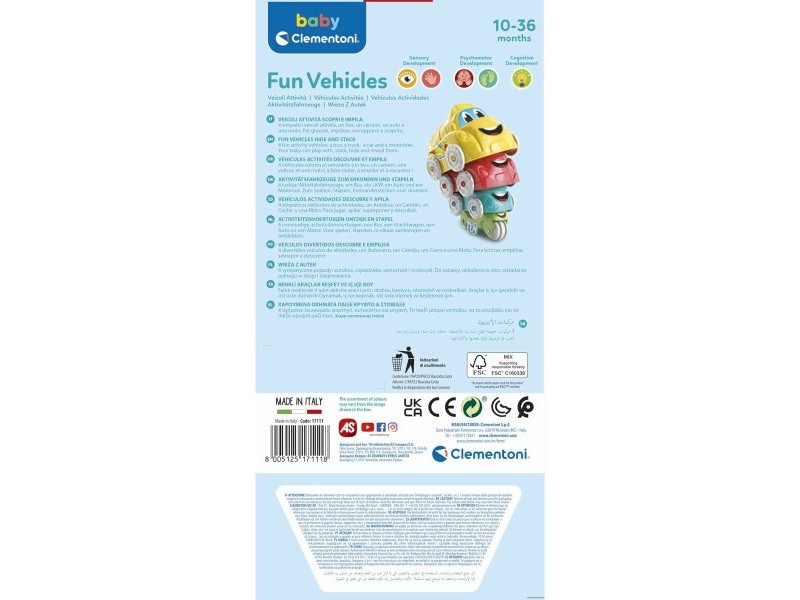 Игра Комплект Превозни Средства Clementoni (4 pcs)