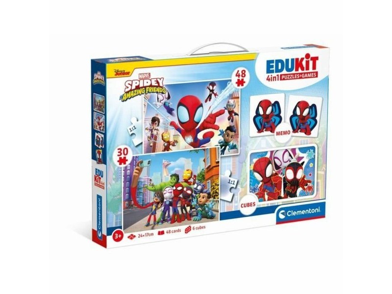 Образователна Игра Clementoni Coffret Spidey 4 en 1 (FR)