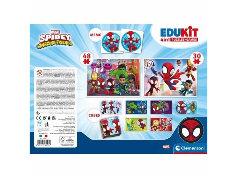 Образователна Игра Clementoni Coffret Spidey 4 en 1 (FR)