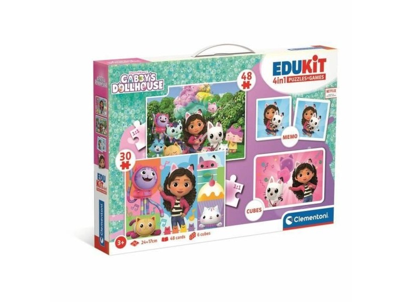 Интерактивна Играчка за Бебе Clementoni Edukit 4 en 1 Gabby y la casa mágica