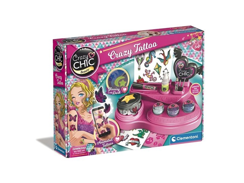 временни татуировки Clementoni Crazy Tattoo Studio