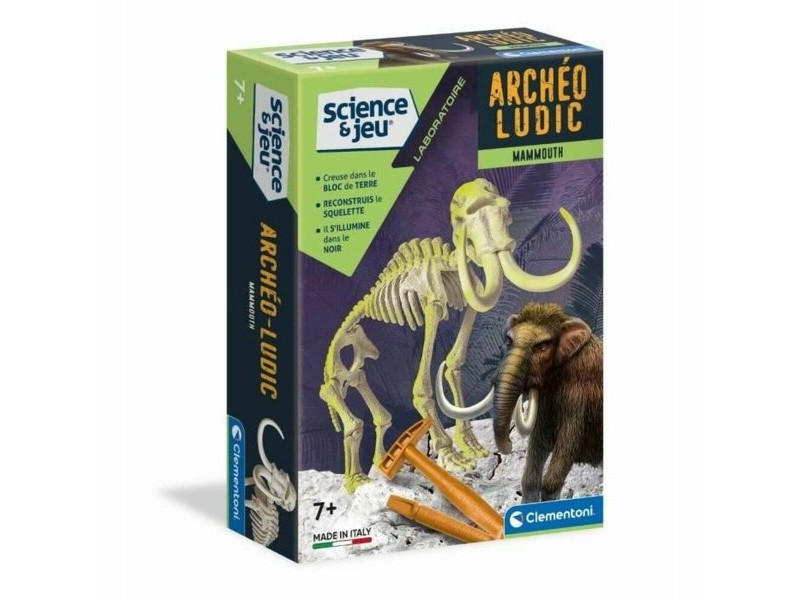 Научна Игра Clementoni Archéo Ludic Mammoth Флуоресцентен