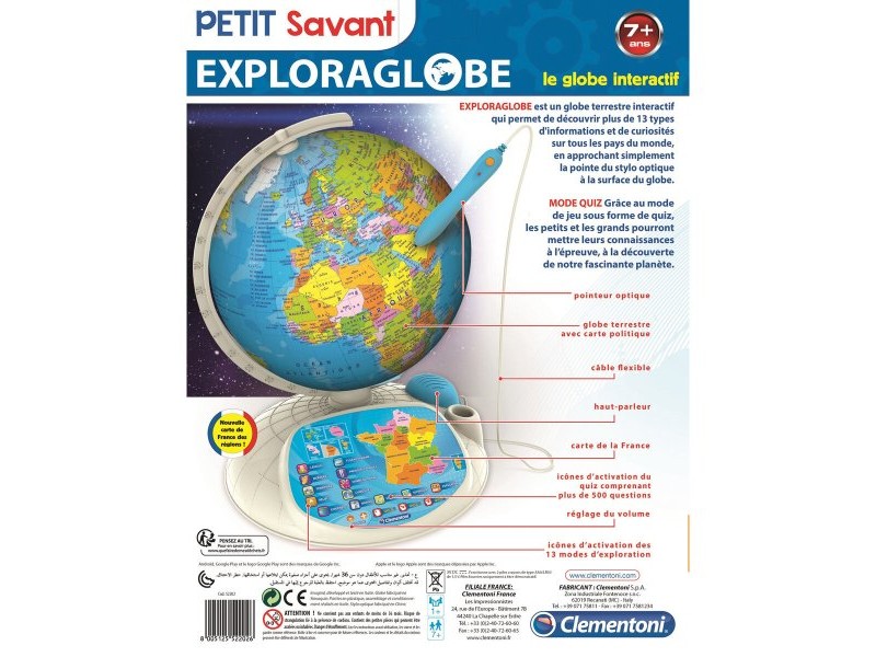 Интерактивен Глобус Clementoni Пластмаса FR