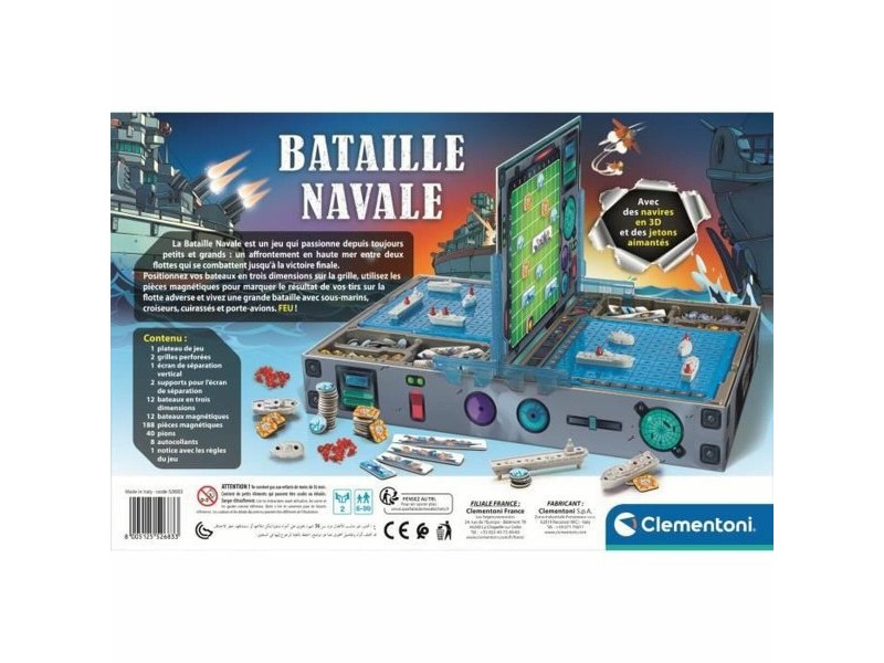 Настолна игра Clementoni Naval Battle (FR)