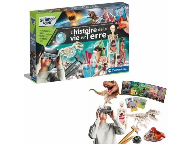 Научна Игра Clementoni The history of life on Earth Virtual Reality More than 50 experiments (FR)
