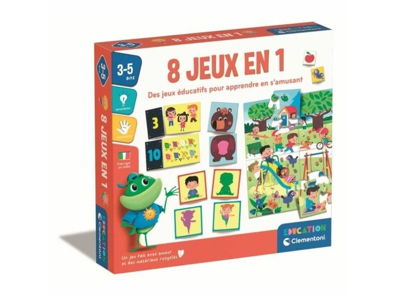 Образователна Игра Clementoni 8 jeux en 1 (FR)