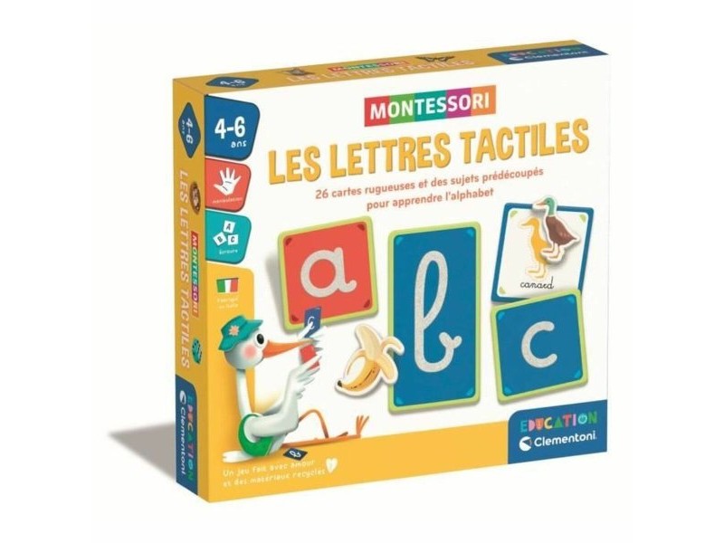 Образователна Игра Clementoni Les lettres tactiles (FR)