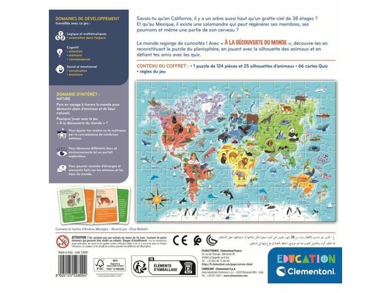 Образователна Игра Clementoni À la découverte du monde (FR) Образователна Игра Clementoni À la découverte du monde (FR)