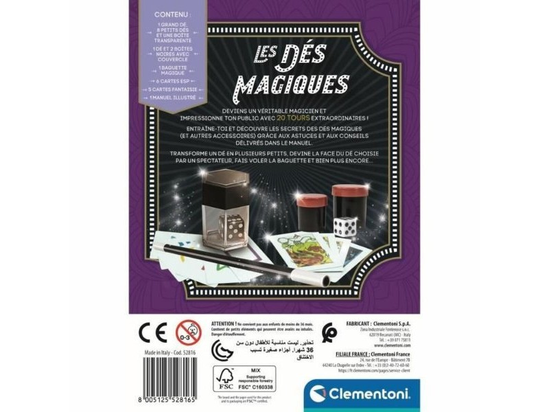 Магическа Игра Clementoni Coffret des dés magiques (FR)