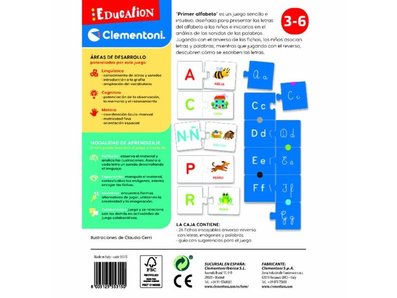 Образователна Игра Mi Abecedario Clementoni (ES) (ES)
