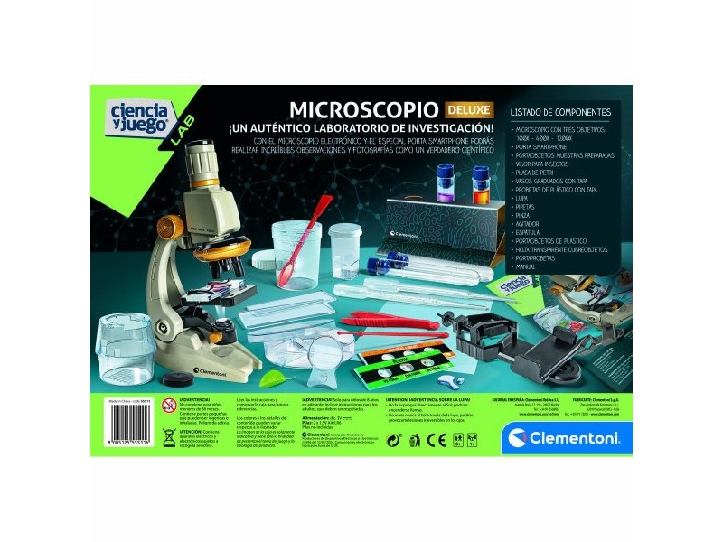 Микроскоп Clementoni Smart Deluxe Детски 45 x 37 x 7 cm