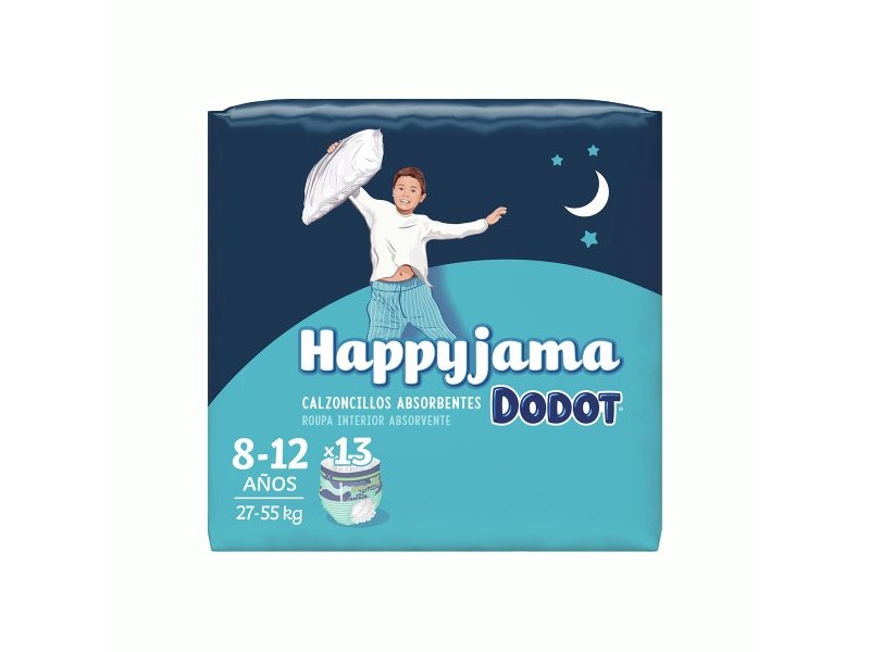 Пелени за еднократна употреба Dodot Happyjama 8-12 години Размер 8 13 броя гащета