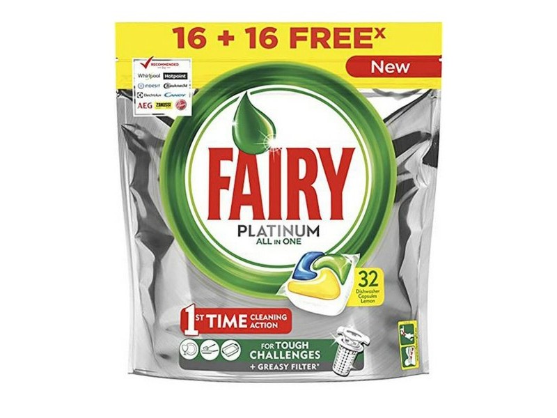 Капсули за съдомиялна Fairy All in 1 Platinum Свежо (24 броя)