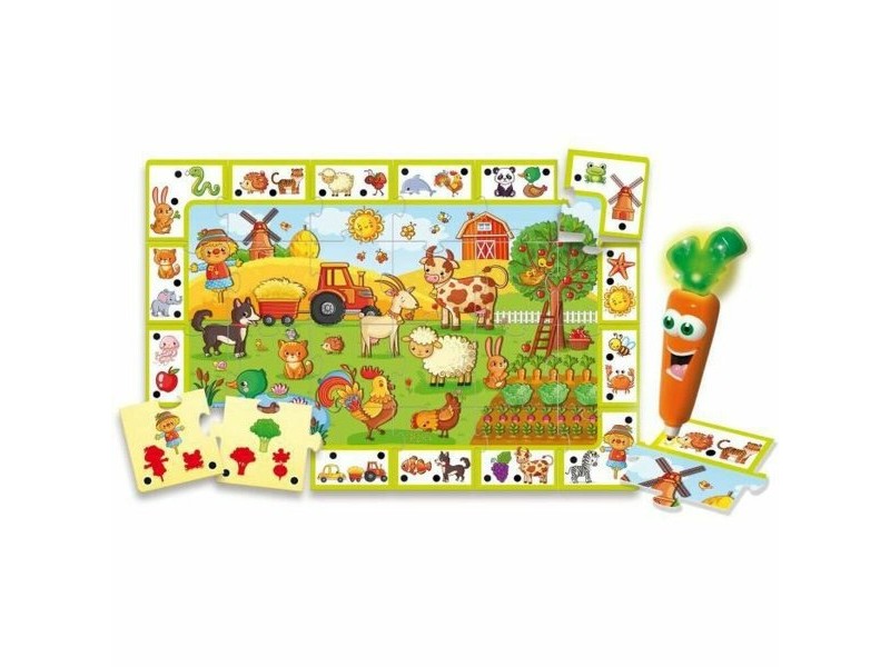 Образователна Игра Lisciani Giochi Hablando Carotina - Happy Farm (2 броя)
