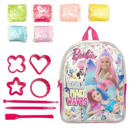 Творческа Игра за Моделиране с Глина Barbie Fashion Раница 14 Части 600 g