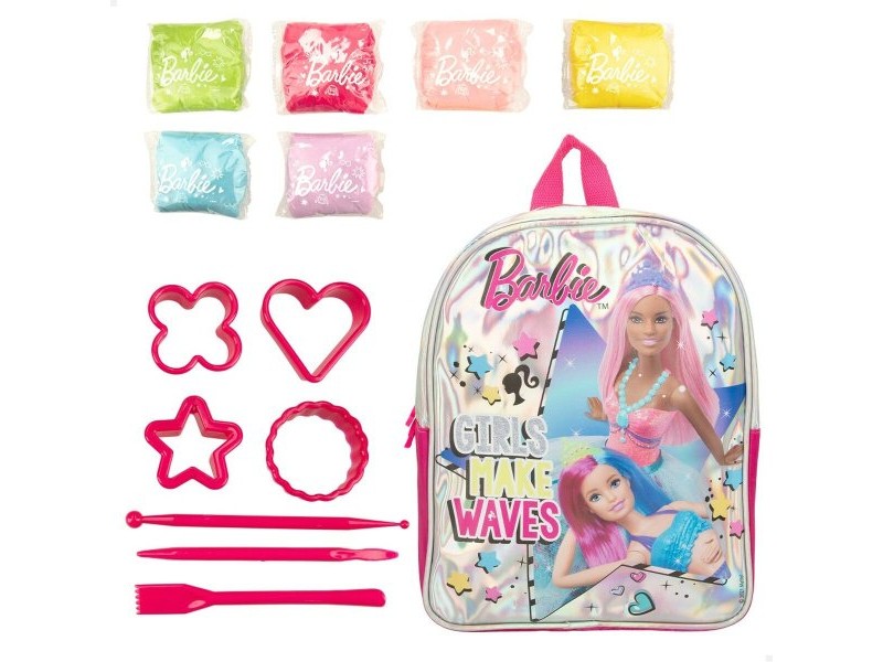 Творческа Игра за Моделиране с Глина Barbie Fashion Раница 14 Части 600 g Творческа Игра за Моделиране с Глина Barbie Fashion Раница 14 Части 600 g